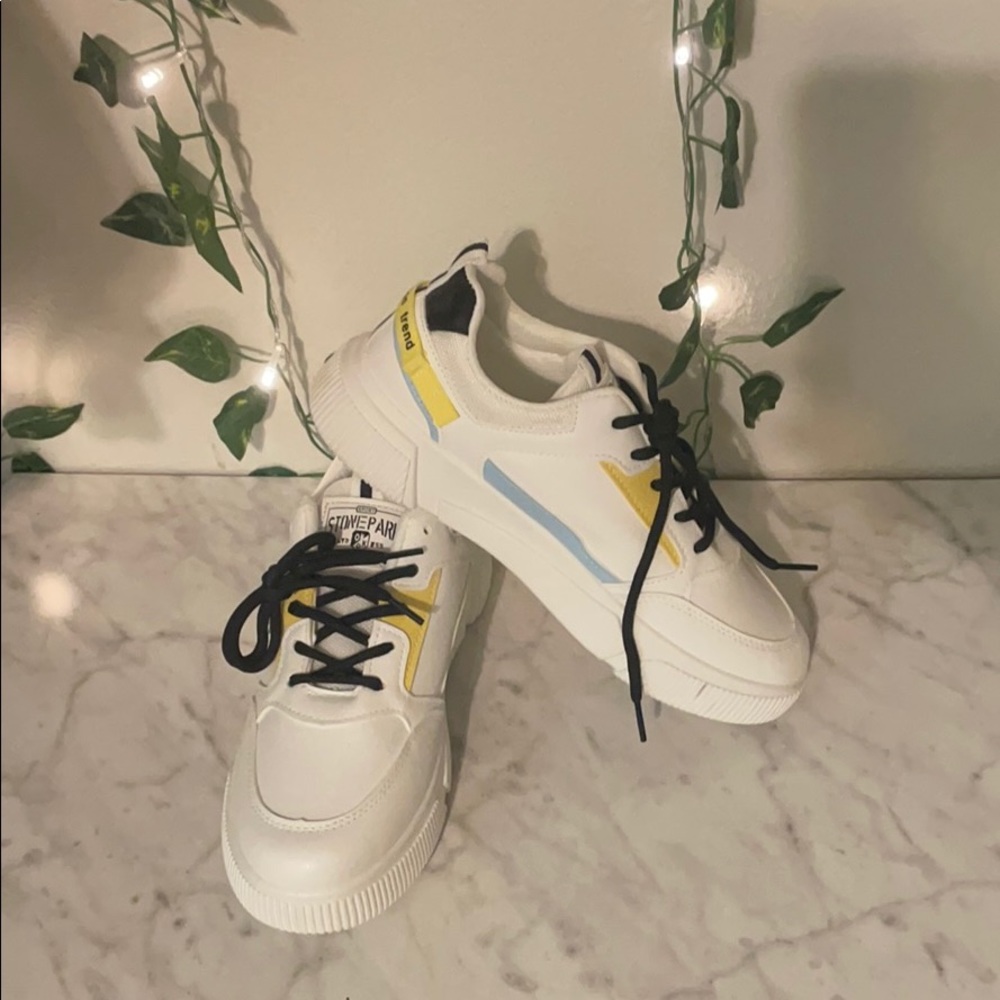 White sneakers